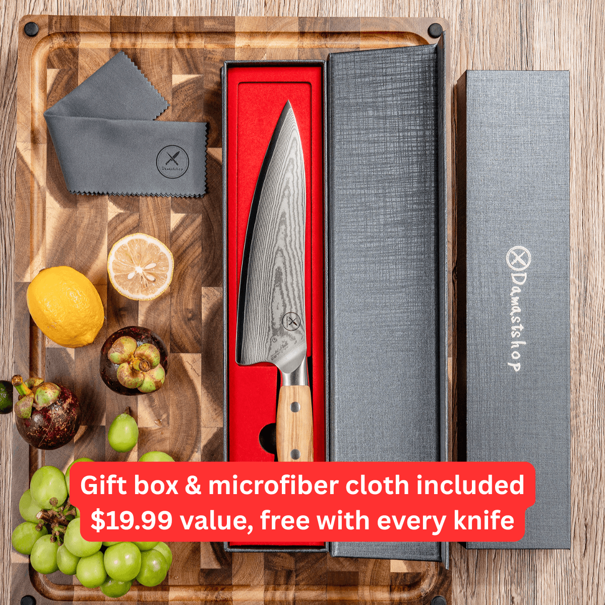 Premium Damascus Olive Wood Knives | Damastshop – Damastshop.us