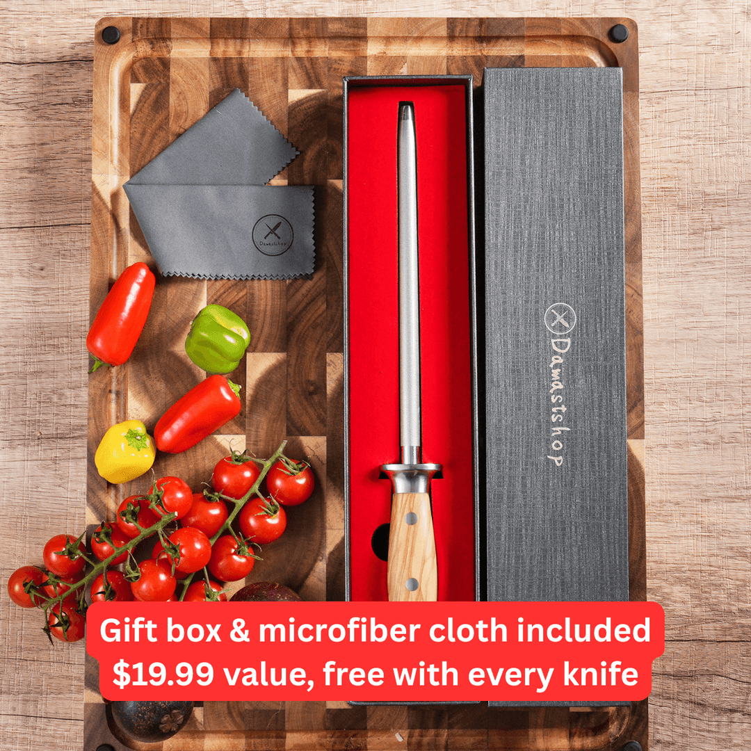 Premium Sharpening Rod Olive Wood